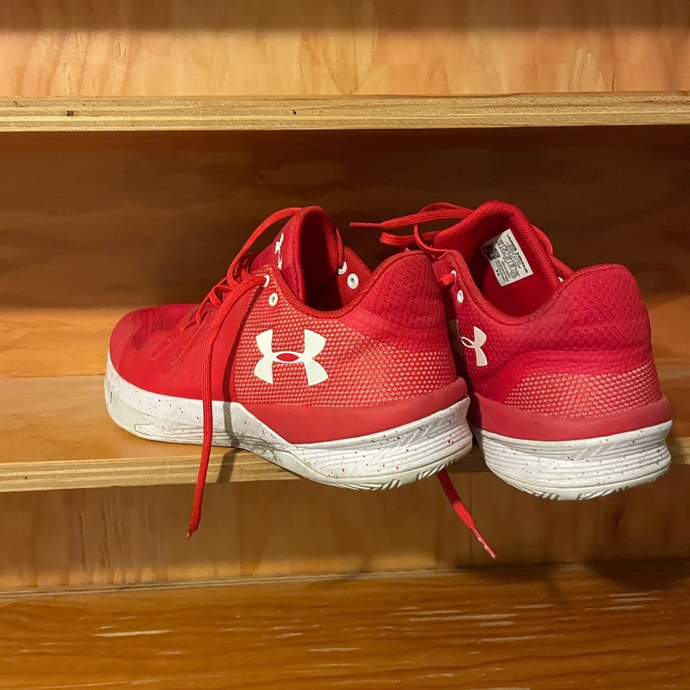 under armor high top basketball shoes